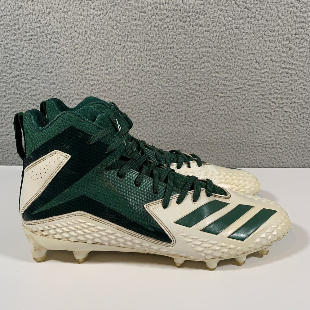 adidas Freak X Carbon Mid Mens Size 12 M Green Football Cleats Shoes DB0568